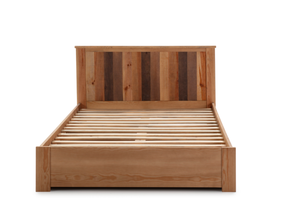 NNJN Cama individual de madera maciza de pino de 90 x 190 cm,  multifuncional con cajón