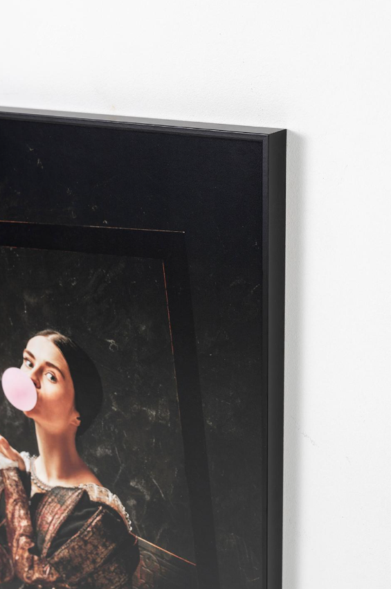 Lamina impresa Bubble Gum marco negro 50x70cm