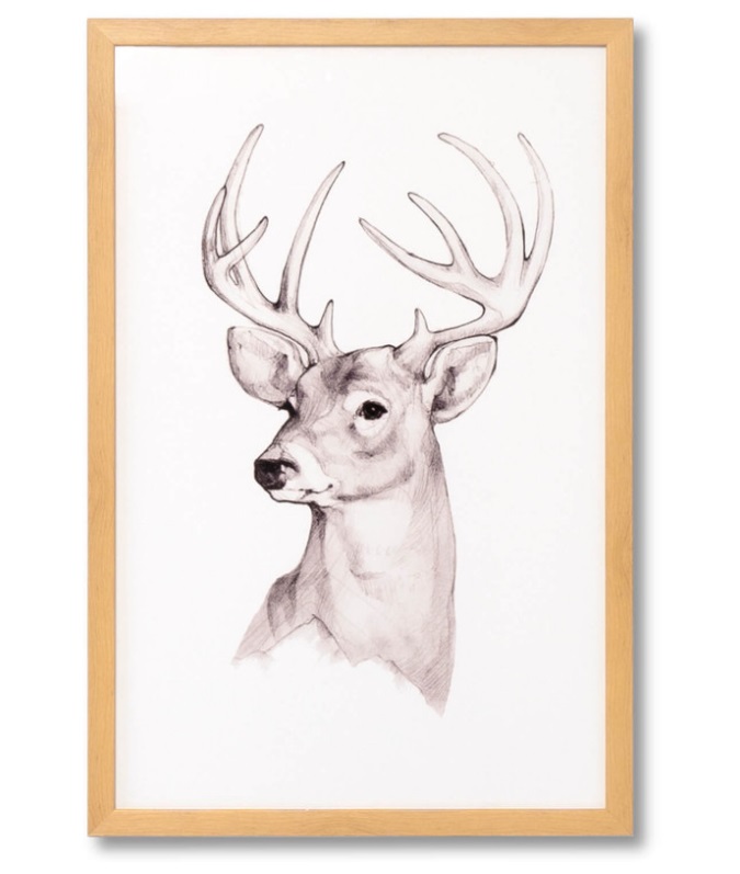 Cuadro Deer roble 40x60 cm