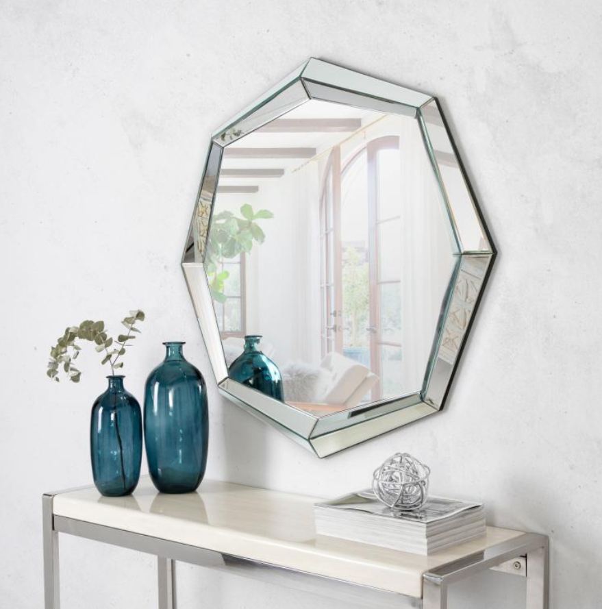 Espejo redondo geometrico moderno 100cm