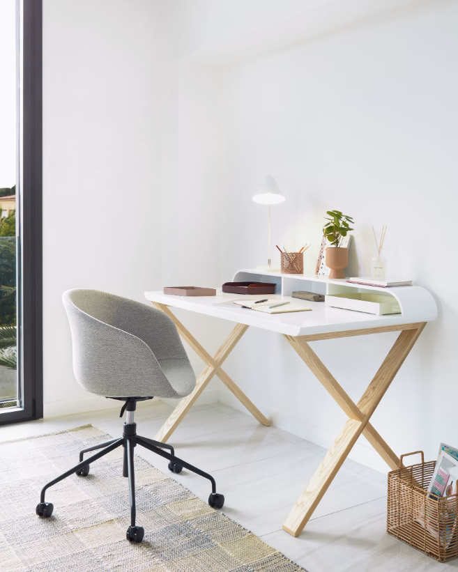Mesa escritorio blanco Nordico DK-900 ❤️ 245,00€