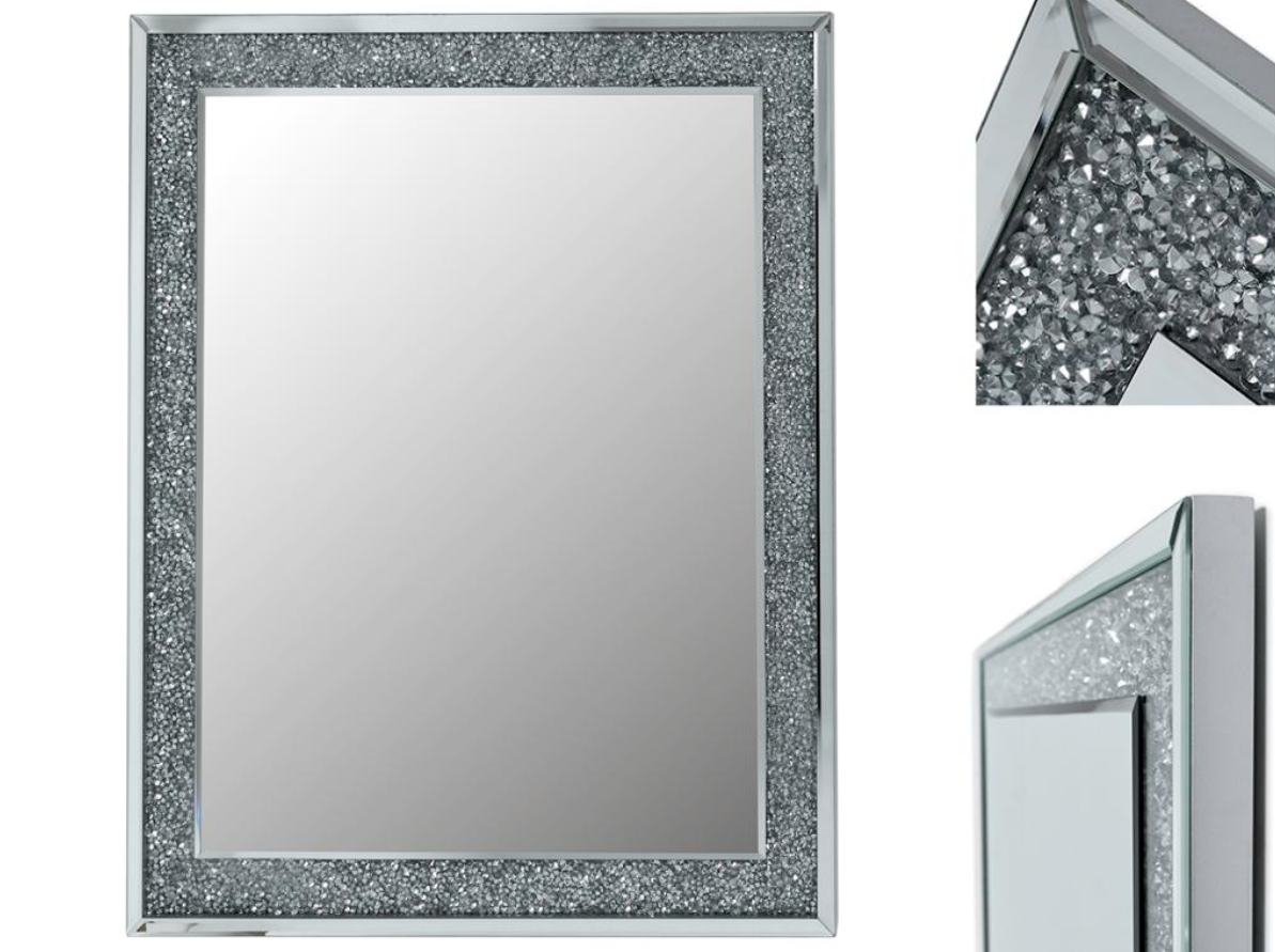 Espejo rectangular resina cristalitos 120x100cm