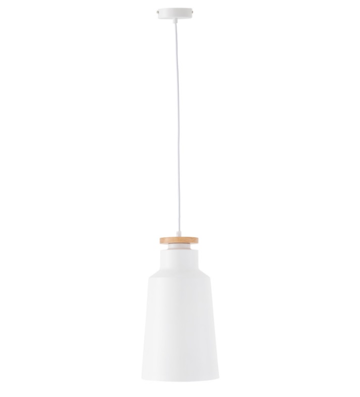 Lámpara Alcora en aluminio color blanco