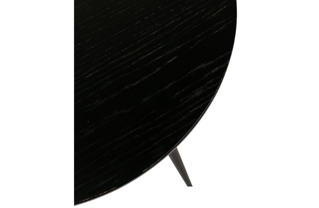 Mesa de centro Scott negra y metal negro 80cm