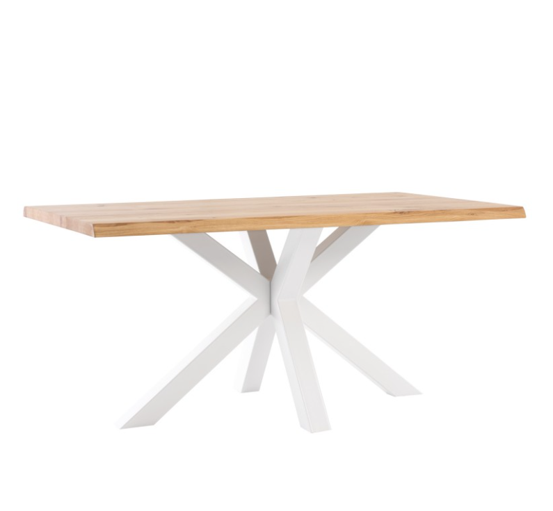 Mesa de comedor Grace madera de roble blanco 220 cm