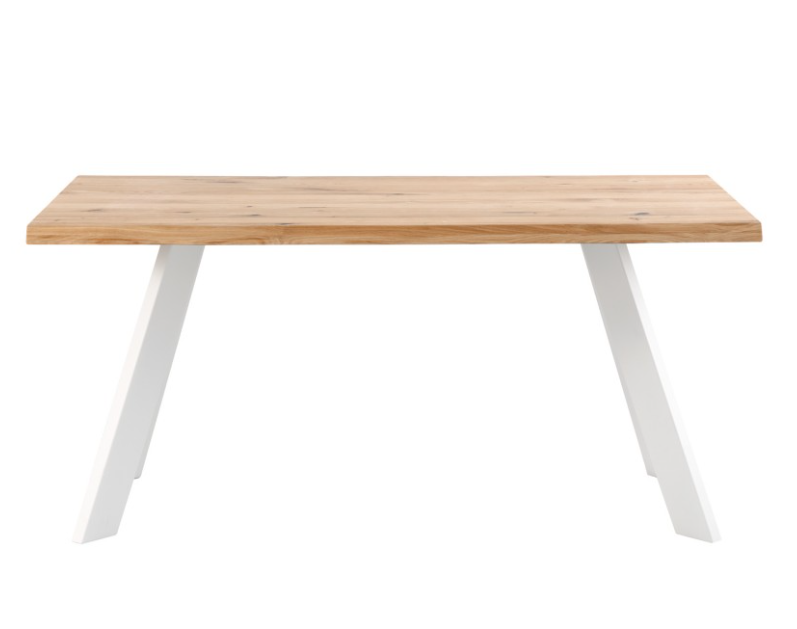 Mesa de comedor Lucia madera roble blanco 180 cm