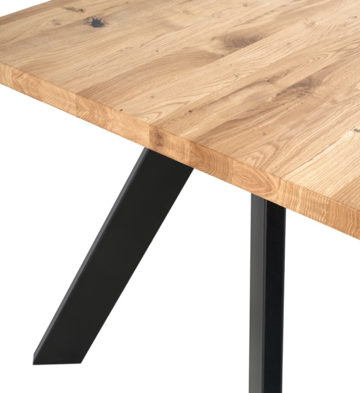 Mesa de comedor Lucia madera roble negro 200cm