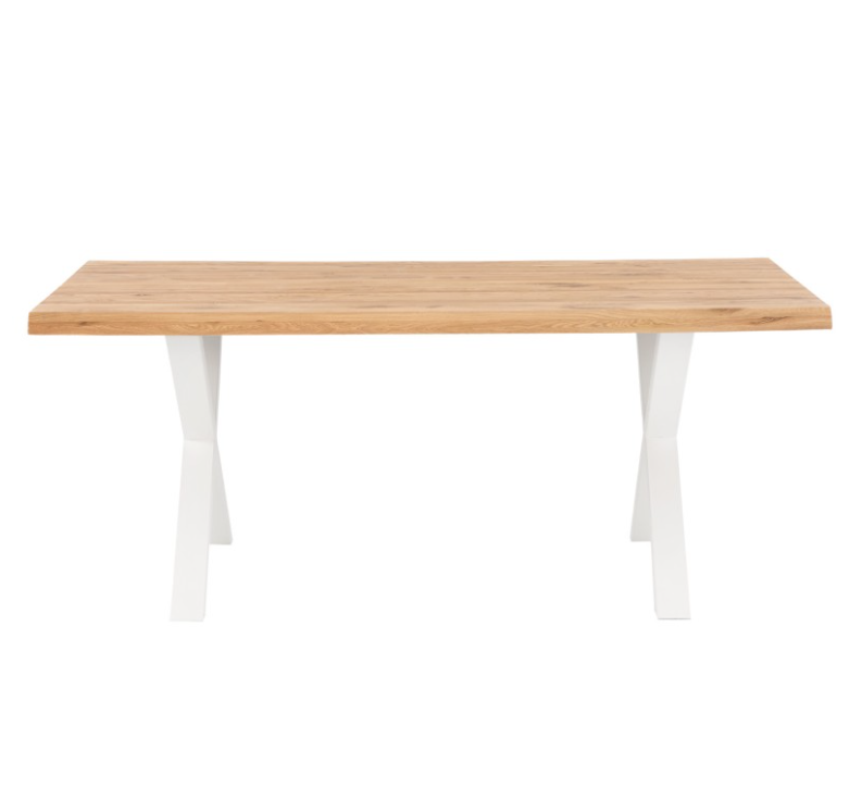Mesa de comedor Corine madera de roble blanco 220 cm