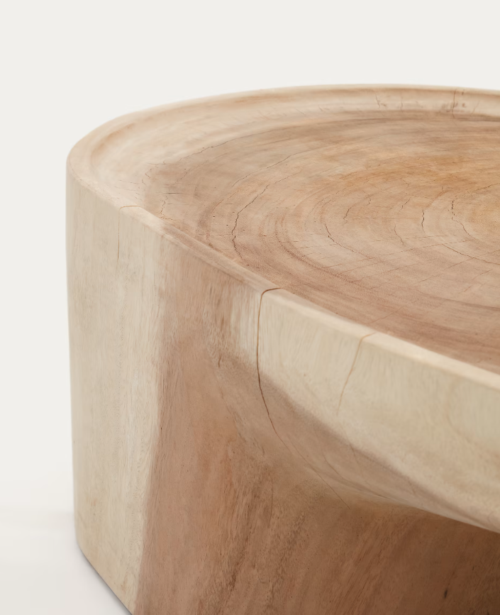 Mesa de centro madera de mungur 90x50cm