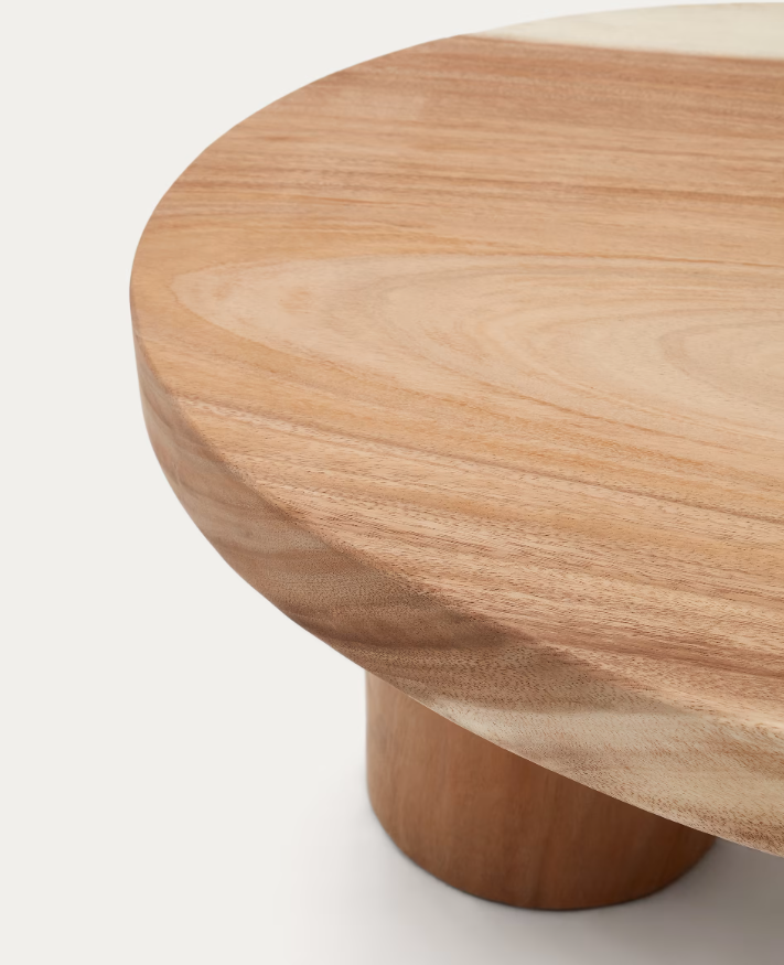 Mesa de centro madera de mungur 90x60cm