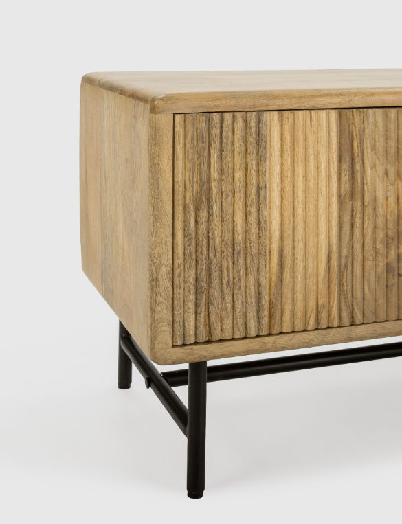 Mueble TV artesanal Mundara madera mango 190x40cm