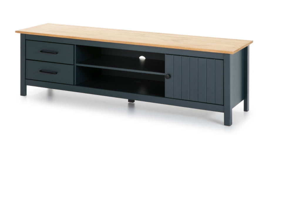 Mueble TV Miranda madera de pino azul 158 cm