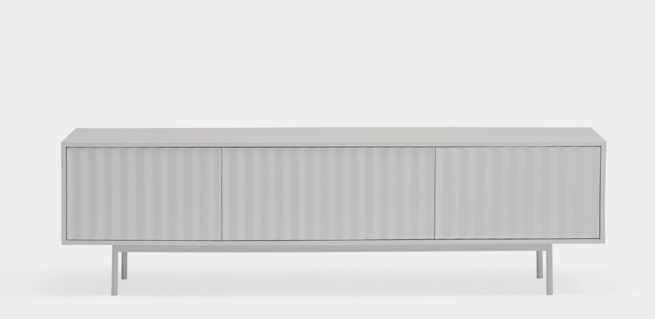 Mueble TV sierra gris claro 180 cm