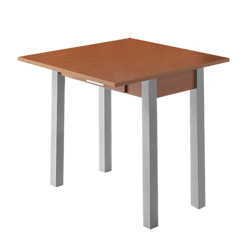 Mesa de cocina extensible Parma cerezo metal 80x40-80 cm