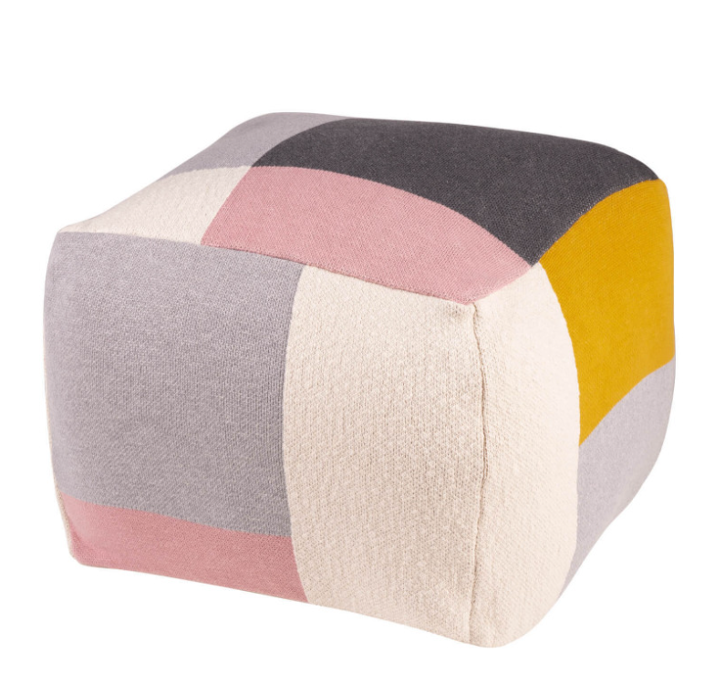 Puff Block en algodón con fantasía en diferentes colores