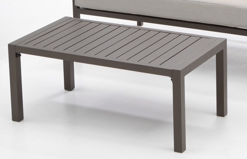 Set sofas de terraza Alboran aluminio marron
