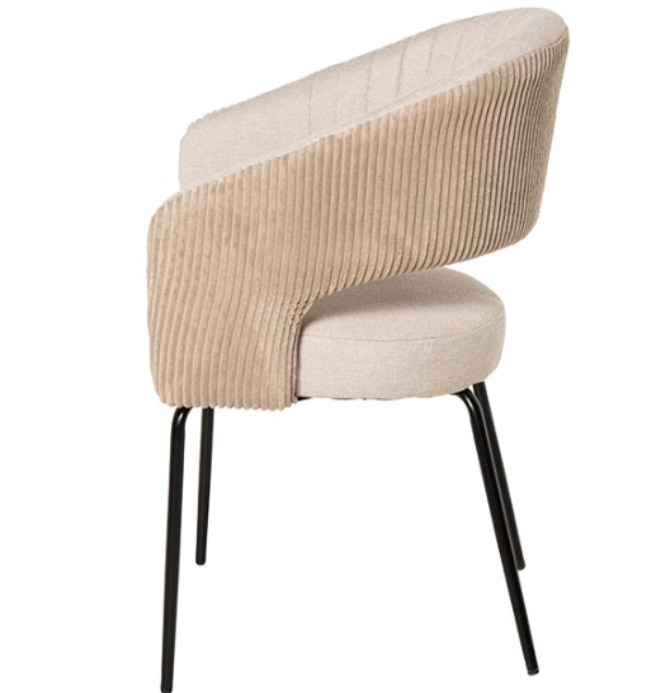 Silla Eleonor tapizado beige