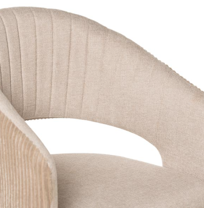 Silla Eleonor tapizado beige