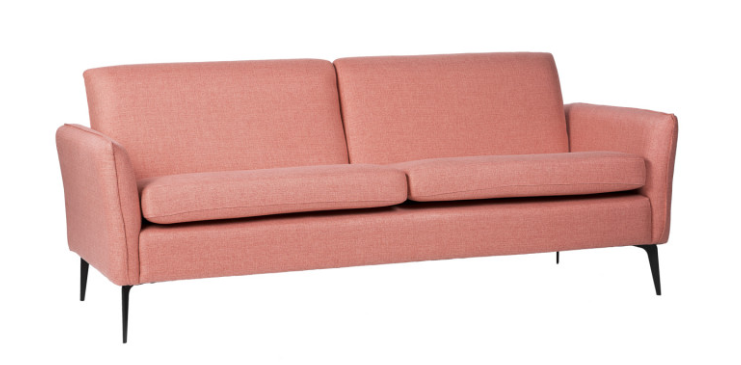 Sofa New York  tapizado en color rose