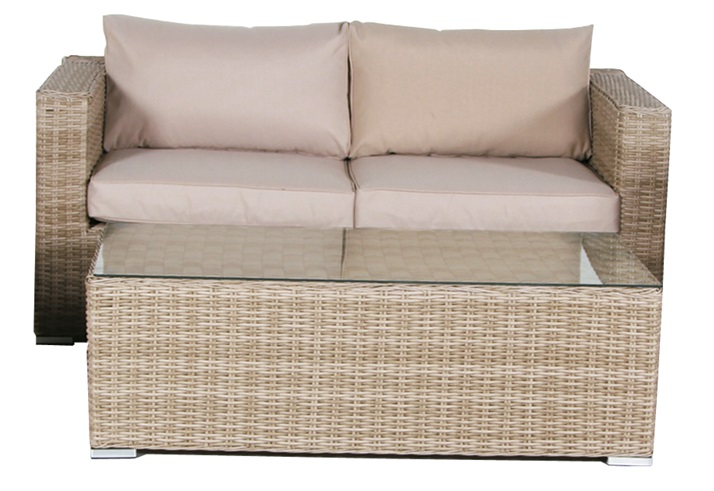 Set sofas rattan color natural Kaui