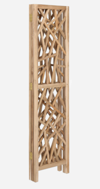 Biombo de madera maciza de teca 135x180 cm