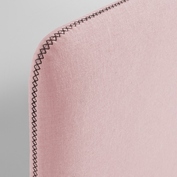 Cama nordica pocket tela rosa 190x90