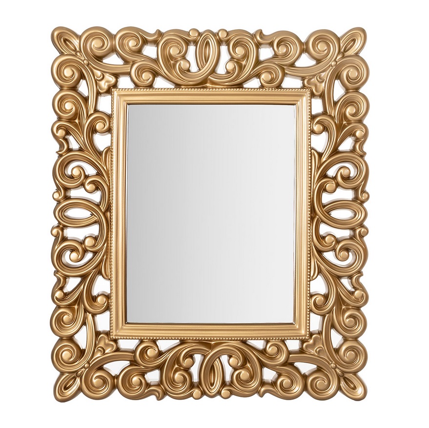 Espejo barroco dorado 80x67 cm