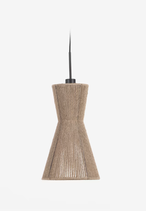 Pantalla lámpara de techo yute natural 24,5cm