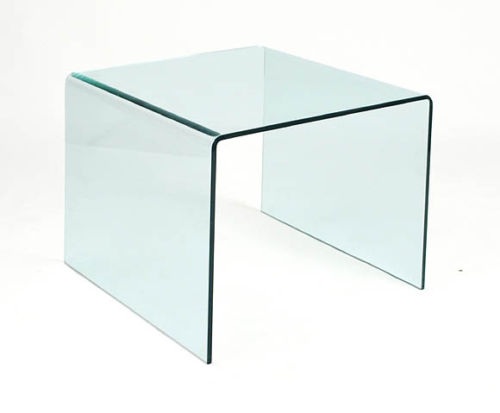 Mesa auxiliar cristal templado 60x60