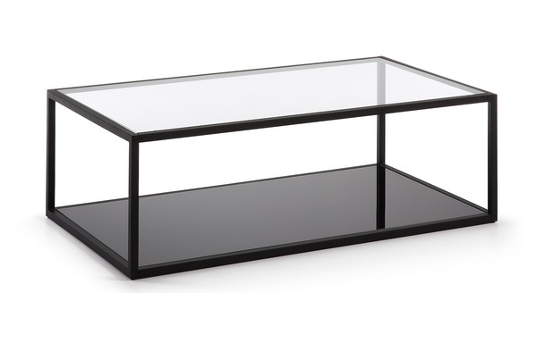Mesa de centro minimalista acero 110x60