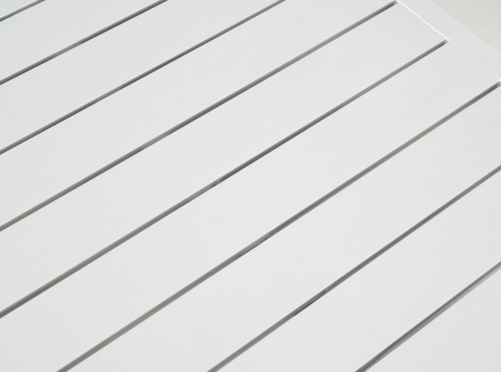 Sofa rinconera de terraza Teide aluminio blanco tapizado nautico blanco 7005B