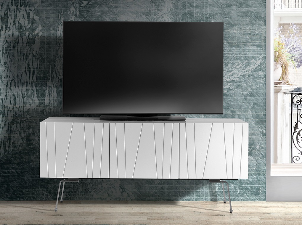 Mueble TV imperium blanco brillo 150 cm