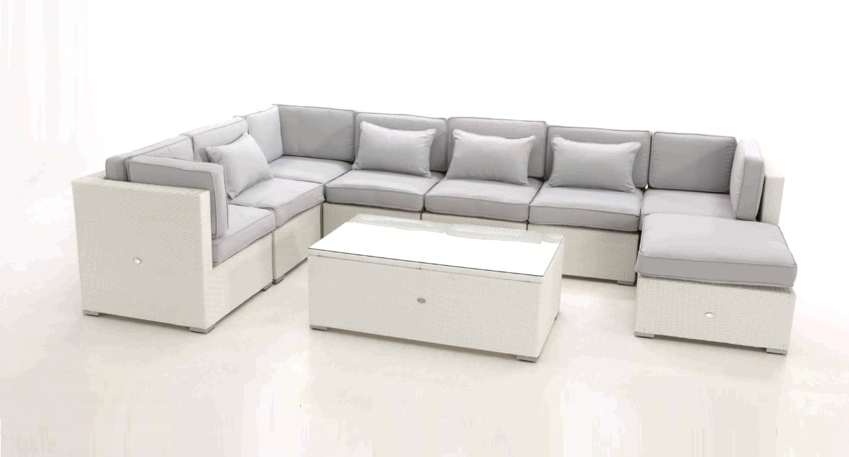 Set Modular lounge rattan Artic