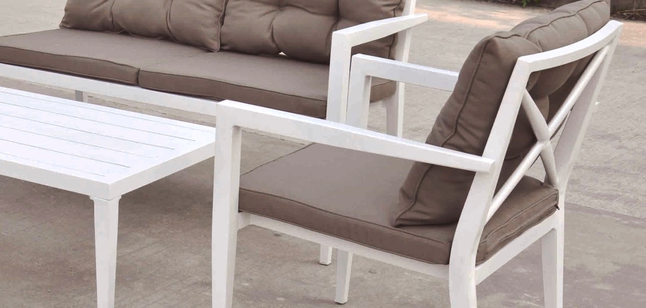 Conjunto sofas terraza aluminio Lodge