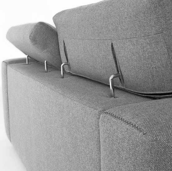 Sofa binari deslizante 3 plazas tela gris