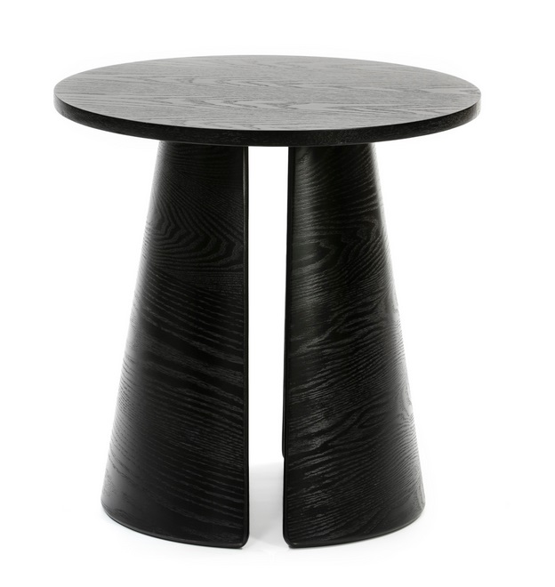 Cep mesa de rincon redonda fresno negro 50