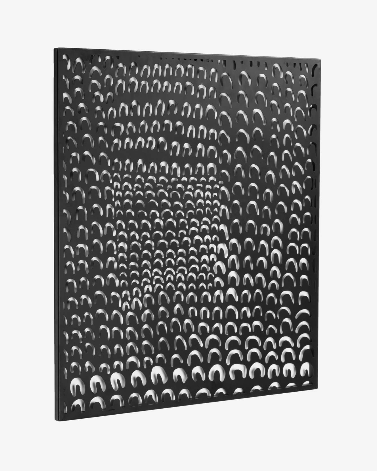 Cuadro Amina metal negro 64x70 cm