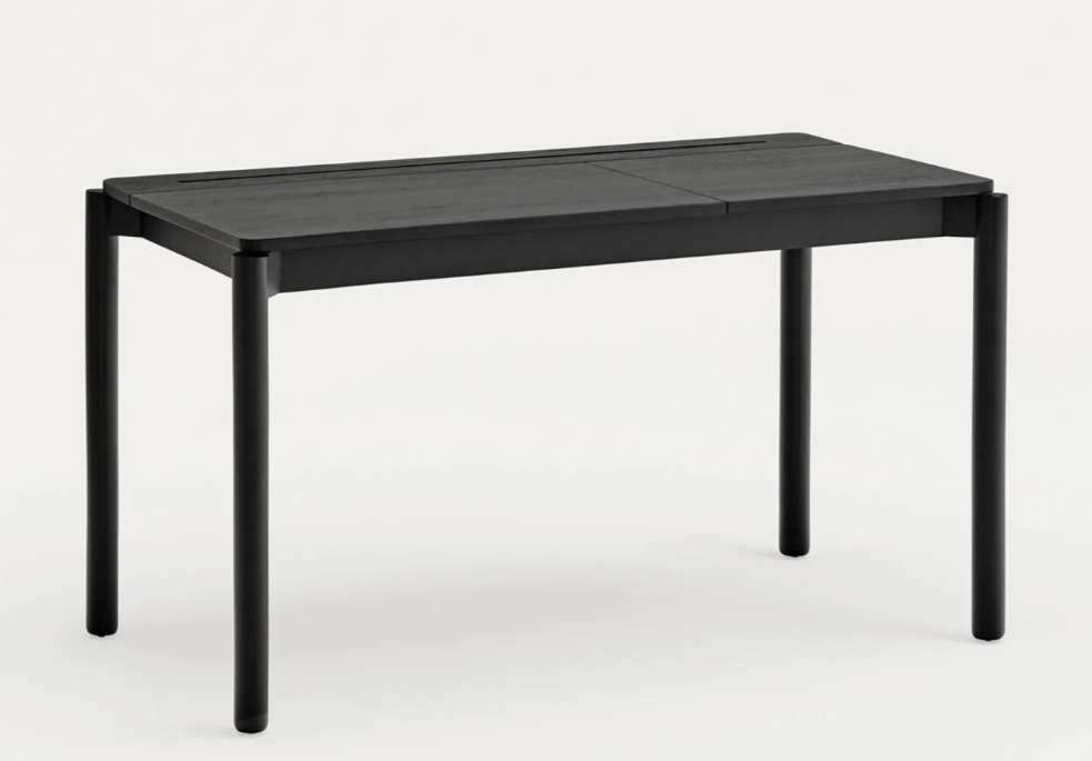Mesa escritorio Atlas fresno negro 136 cm