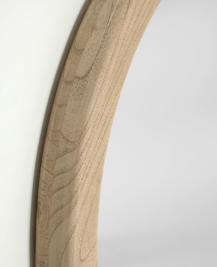 Espejo Mascate madera maciza mindi 50cm