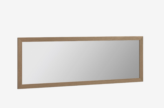Espejo en madera con acabado nogal 52,5x152,5cm