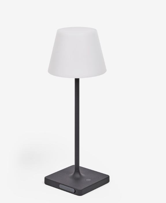 Lámpara de mesa de exterior Benissa negro