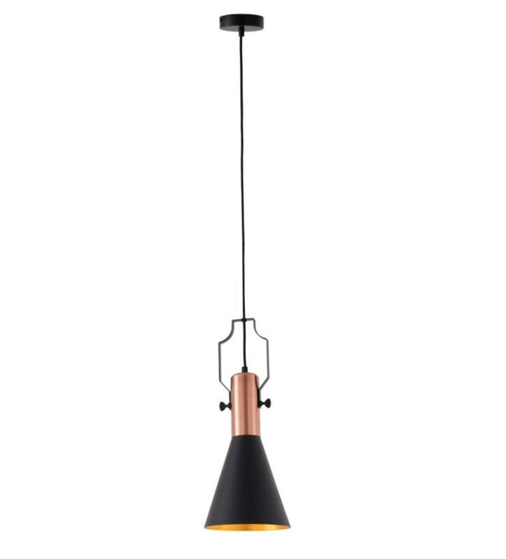 Lámpara de techo Asevar metal color negro