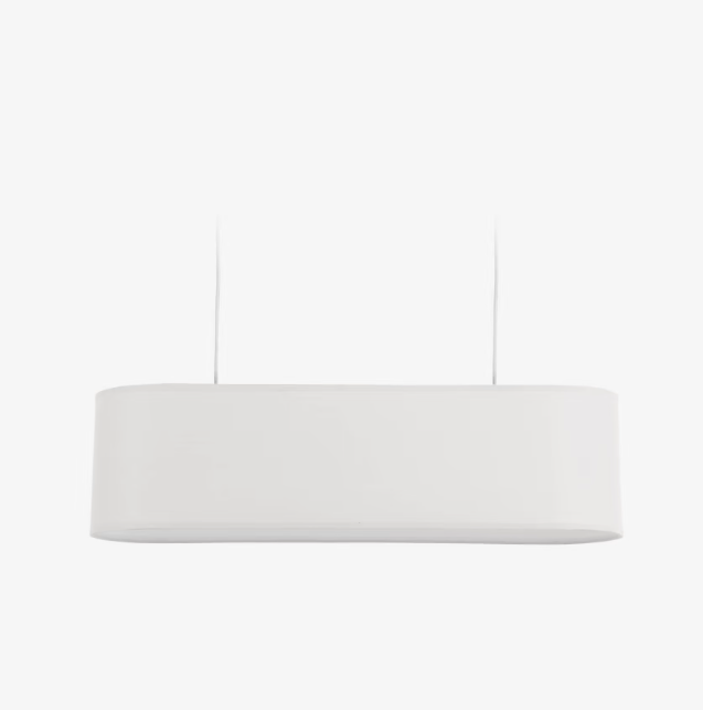 Pantalla lámpara de techo blanco 20x75 cm