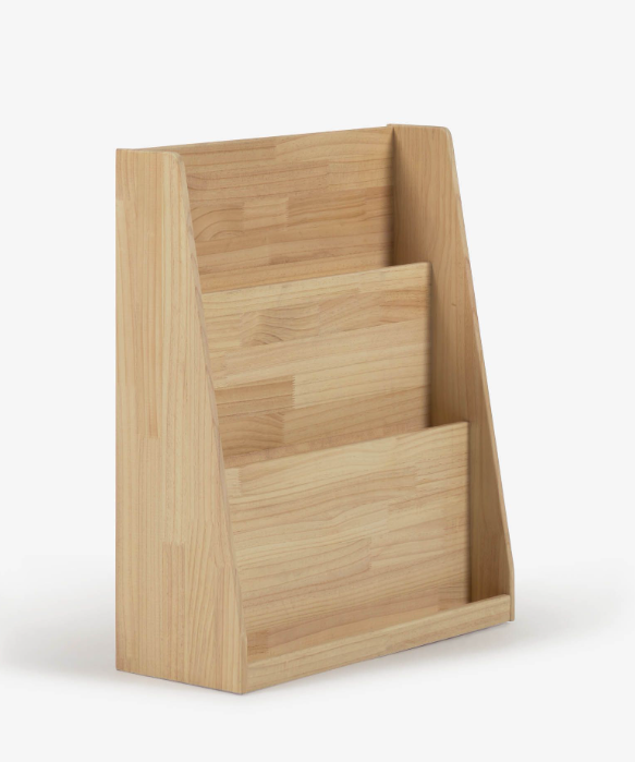 Estantería librería Gala de 7 baldas de madera maciza de pino 216,7x80x25cm