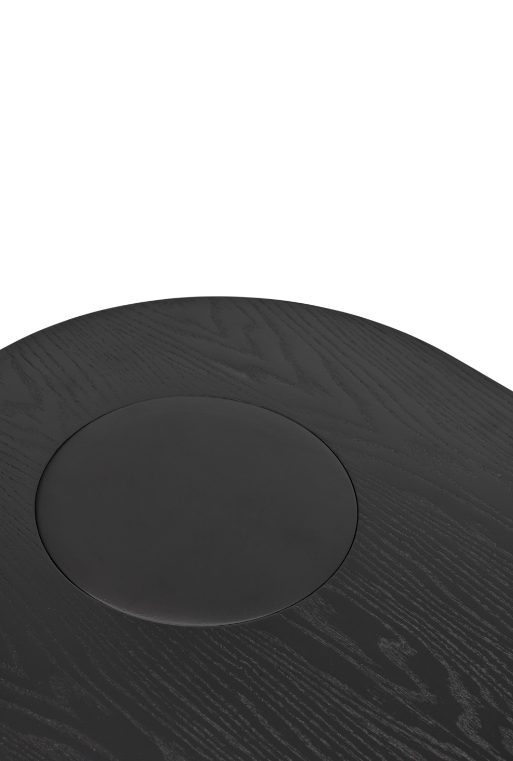 Nori mesa de centro fresno negro 120/85 cm