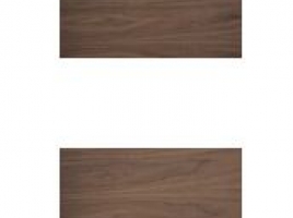 Mesa comedor ovalada de madera en nogal de 220x76cm