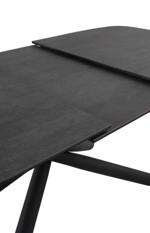 Mesa extensible Ness mármol negro 160/220 cm