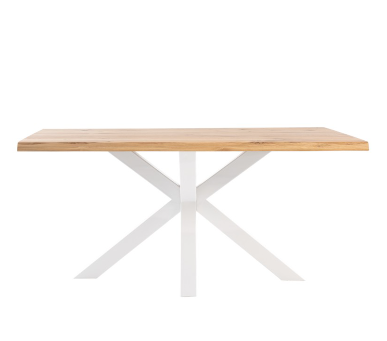 Mesa de comedor Grace madera de roble blanco 220 cm