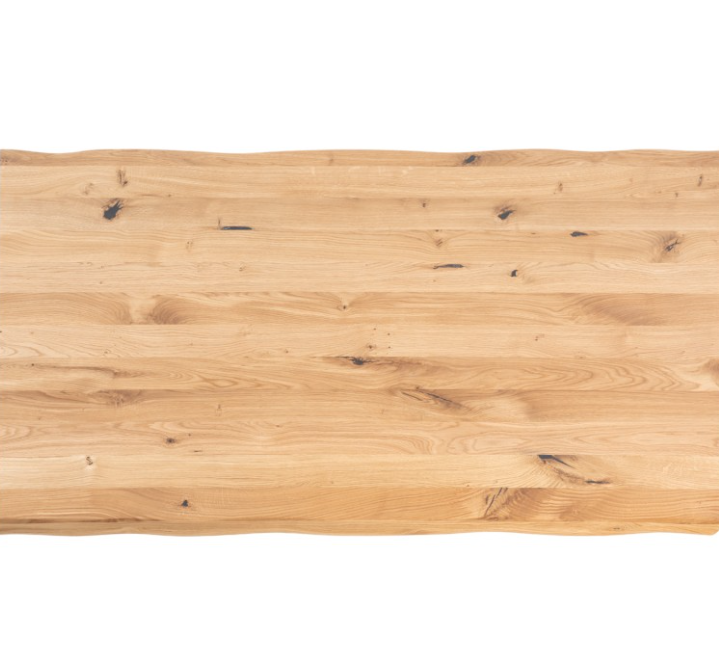 Mesa de comedor Grace madera de roble gris 140 cm