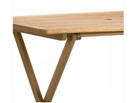 Mesa de madera plegable 110x70